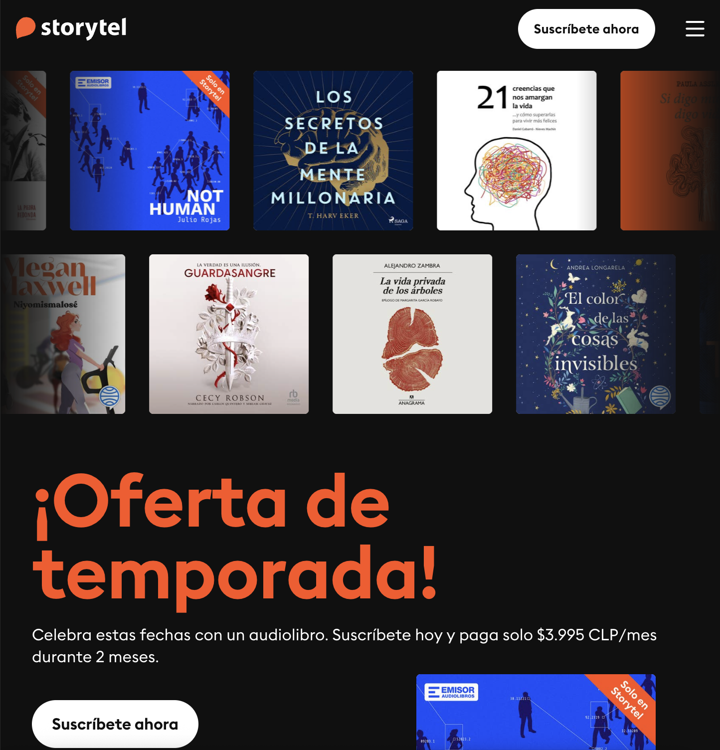 Esta Navidad regálate audiolibros con Storytel