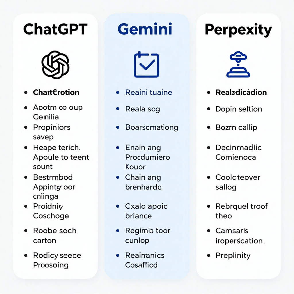 ¿Qué IA es mejor, ChatGPT, Gemini o Perplexity?